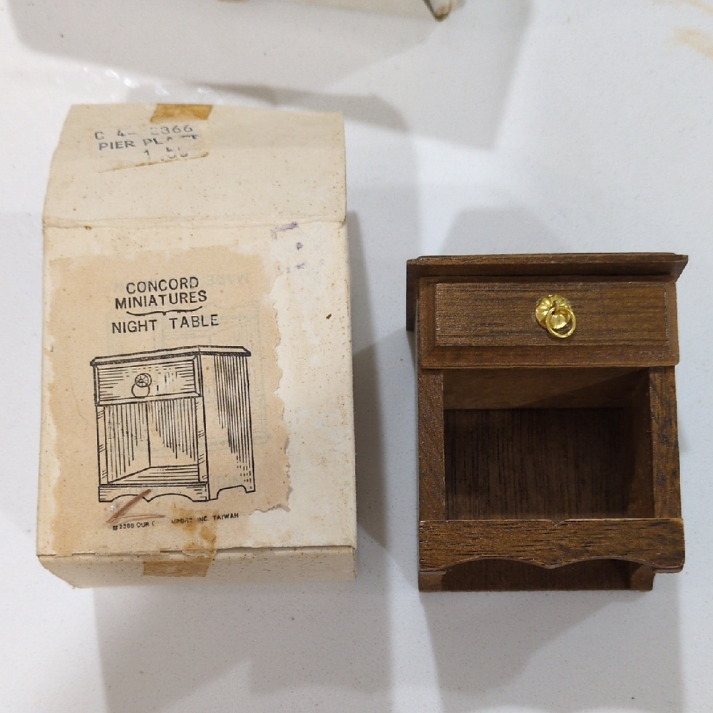 Concord Miniatures Wooden Night Table